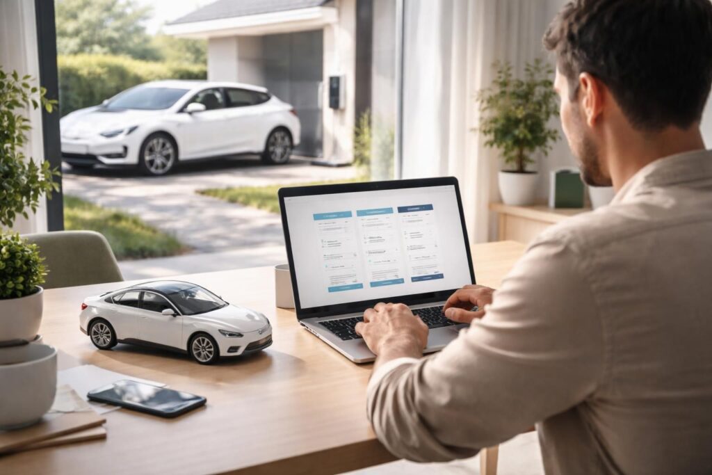 découvrez comment utiliser un comparateur d'assurance auto électrique pour trouver les meilleures offres et réaliser des économies sur votre contrat adapté à votre véhicule électrique.
