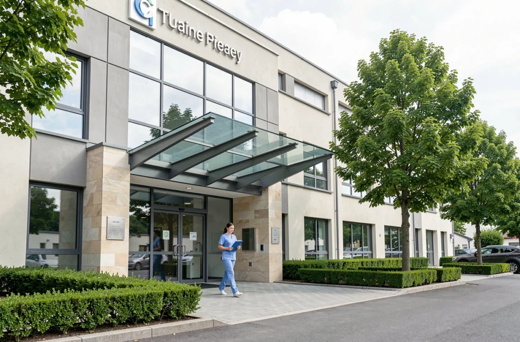Façade de la Polyclinique du Parc, établissement pluridisciplinaire à Dijon